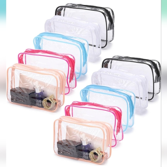 Handbags - Cosmetics bag in multiple colors - full zipped top